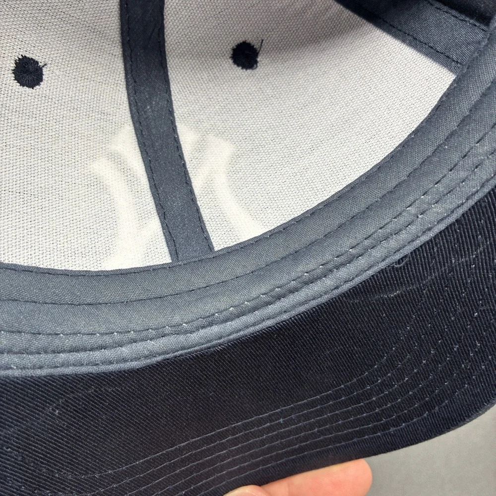 NY Yankees Snapback Hat Melonwear One Size Blue OG MLB Wendy's Back Patch